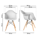 Кухонный стул Ergozen Eames DAW Pro белый